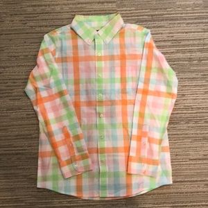 Lands’ End boys button down shirt